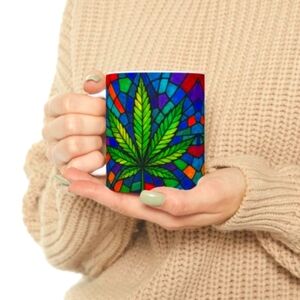 11oz Ceramic Gift Idea – Leaf Coffee Cup